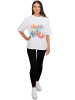 Reichstadt Reichstadt Oversized T-Shirt Damen  24RSW057 Vibrant Positivity XXL