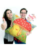 Mr. & Mrs. Panda Sofa Kissen Küken Fliegenpilz Design ohne Spruch in Weiß