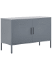 Beliani Büroschränke URIA in Grau - (W) 100 x (H) 65 x (L) 40 cm