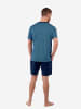 HOM Shorty Martinez Short Sleepwear in blue print