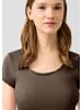 QS T-Shirt  in  8922_dunkelbraun