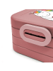 Mr. & Mrs. Panda Lunchbox Einhorn Herz Motiv mit Spruch in Rot Pastell