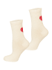 Nur Die  Freizeitsocken Socken Good Vibes Tennissocken in HERZ ROT