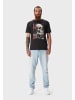 OLDSKULL T-Shirt Xtreme futuristic skull headphones graphic in Black