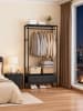 SONGMICS Garderobe Dalten in Schwarz - (B)90 x (H)180 x (T)40 cm