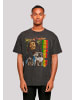 F4NT4STIC Oversize T-Shirt Bob Marley Freedom Vintage Reggae Music in schwarz