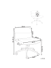 Beliani Bürostuhl CATLIN in Weiß/Schwarz - (W) 64 x (H) 80 x (L) 68 cm