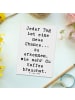 Mr. & Mrs. Panda Postkarte Spruch Motivation und Kaffee mit Spruch in Weiß