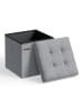 SONGMICS Sitzbank Minota in Taubengrau - (B)38 x (H)38 x (T)38 cm