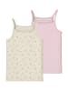 name it Unterhemden 2er Pack NKFSTRAP TOP 2P FLOWER in turtledove