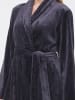 Triumph Morgenmantel Fleece Robe in INK GRAY