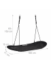 relaxdays Nestschaukel in Schwarz - (B)166 x (T)71 cm
