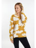Usha Damen Strickpullover in Curry Weiss