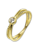 GoldDream 333 Gelbgold - 8 Karat Damen Ringe Crossed Fingerring  56 (17,8)