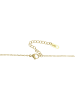Adeliás Damen Halskette mit Anhänger – Medaillon aus Edelstahl in gold