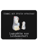 Mr. & Mrs. Panda Mauspad Logopädin Leidenschaft mit Spruch in Schwarz