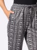 WITT WEIDEN Jersey-Hose in schwarz-gestreift