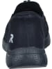rieker Slipper in schwarz/schwarz