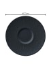 Villeroy & Boch 6er Set Café au Lait Untertassen Manufacture Rock in Schwarz ø 17 cm in schwarz