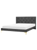 Beliani Doppelbett LIMOUX in Schwarz - (W) 167 x (H) 96 x (L) 213 cm