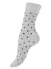 Vincent Creation® 10 Paar Bunte Socken Damen Socken Streifen & Punkte in grau-anthrazit-schwarz