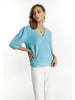 faina Glitzershirt in Aqua