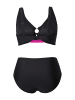 Ulla Popken Bikini in schwarz