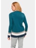 GOLDNER Pullover in petrol / gemustert