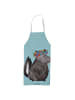 Mr. & Mrs. Panda Schürze Stinktier  ohne Spruch in Türkis Pastell