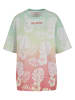 Just Rhyse Just Rhyse Damen Just Rhyse Holidays T-Shirt in coral/lime