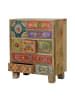 Giner y Colomer Kommode aus Mangoholz handbemalt mehrfarbig in Multicolored