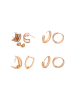 faina Women Earrings Set in gold rose silver