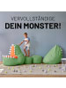 Lumaland Kindersitzsack Animal Line Monster 180l pastellgrün grün