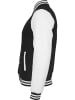 Urban Classics Urban Classics Herren Oldschool College Jacket in blk/wht