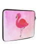 Mr. & Mrs. Panda Laptop Tasche Flamingo Classic ohne Spruch in Aquarell Pink