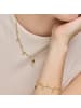 Luxenter Halskette aus 925er Sterlingsilber mehrfarbig lackiertem mit 18K Gelbgold-Finish