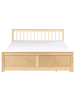 Beliani 3-tlg Doppelbett OLENDON in Braun