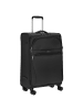 D&N Travel Line 9104 - 4-Rollen-Trolley M 67 cm erw. in schwarz