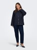 ONLY Carmakoma Jeansjacke in Dark Blue Denim