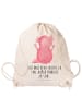 Mr. & Mrs. Panda Sportbeutel Axolotl Hurra mit Spruch in Creme