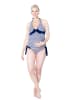 petit amour Tankini "Annie" in Blau-weiß gestreift