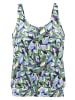 s.Oliver Tankini-Top in grün-blau bedruckt