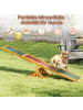 COSTWAY Hundewippe Holz in Gelb