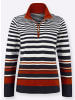 WITT WEIDEN Sweatshirt in marine-rot-gestreift