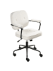 Beliani Bürostuhl PAWNEE in Weiß/Schwarz - (W) 62 x (H) 88 x (L) 43 cm