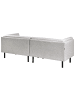 Beliani 3-Sitzer Sofa VORGOD in Grau - (W) 221 x (H) 76 x (L) 84 cm