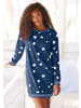 Vivance Active Sleepshirt in dunkelblau-gemustert