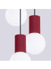 Nice Lamps Pendelleuchte ORBITAL 3 red H 125 cm
