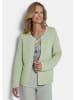 GOLDNER Ajourjacke in Querrippen-Optik in salbei