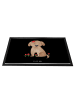 Mr. & Mrs. Panda Schmutzfangmatte Hund Dame ohne Spruch in Schwarz